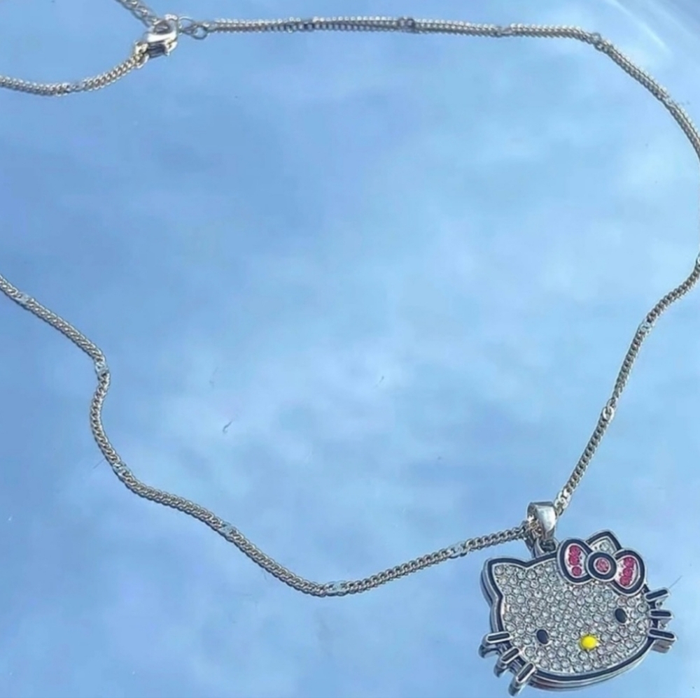 Hello Kitty Rhinestone Necklace - Picture 6 of 13